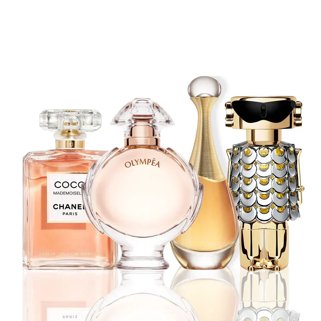Zestaw 4 perfum | Coco Chanel + J'Adore + Olympea + Paco Rabanne Fame 100 ml