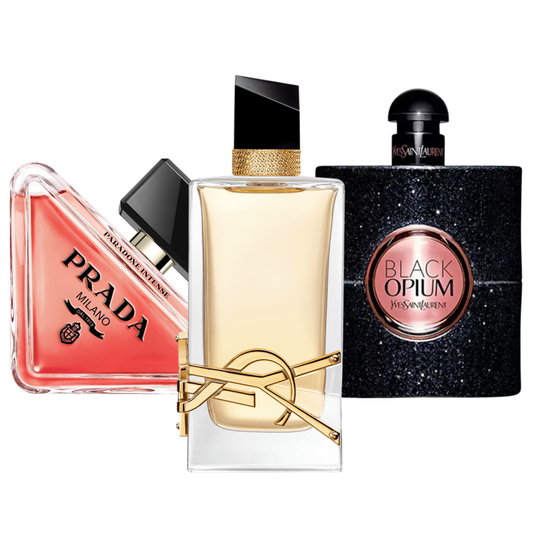 Set di 3 profumi | Prada Paradox, Black Opium Yves Saint Laurent, Libre 100 ml