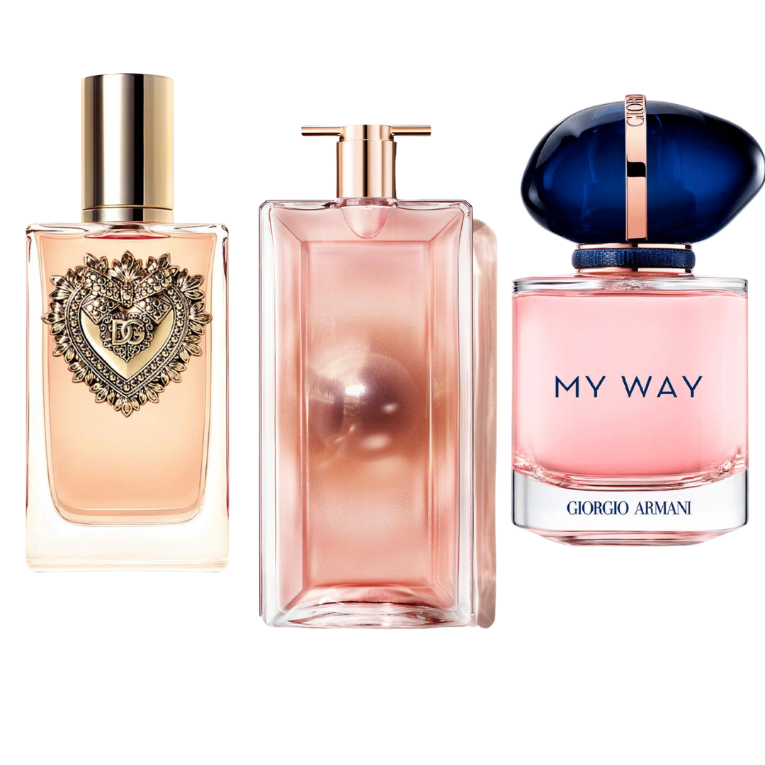 Zestaw 3 perfum | Dolce & Gabbana Devotion, My Way Giorgio Armani, Lancôme Idôle 100 ml